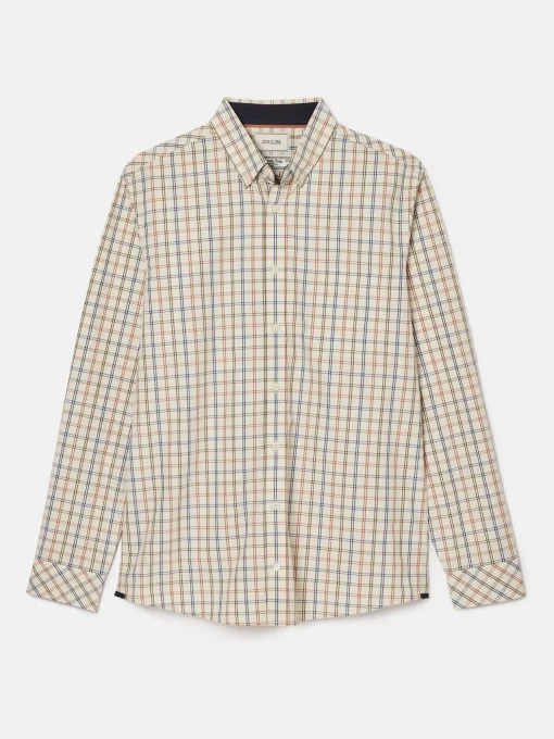 Abbott Cream Cotton Poplin Shirt