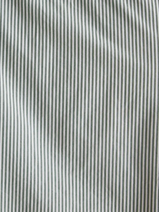 Abbott Green Pinstriped Cotton Poplin Shirt