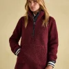 Aldeburgh Burgundy Quarter Zip Fleece