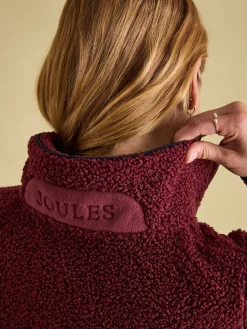 Aldeburgh Burgundy Quarter Zip Fleece