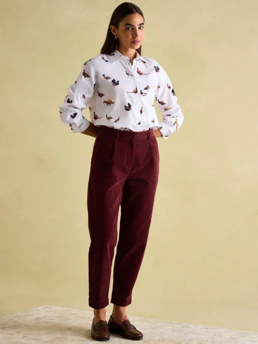 Amilla White Cotton Shirt