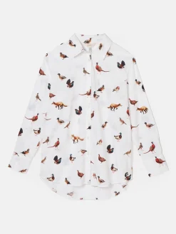 Amilla White Cotton Shirt