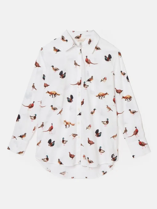 Amilla White Cotton Shirt