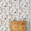 Antique Creme Handford Garden Birds 10M Wallpaper