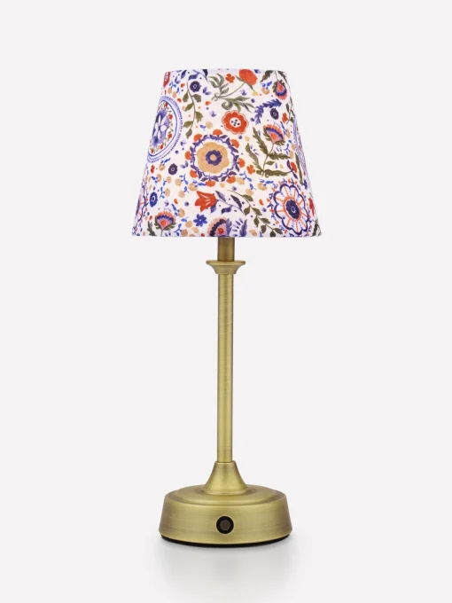 Apsley Blue Print Rechargable LED Lamp