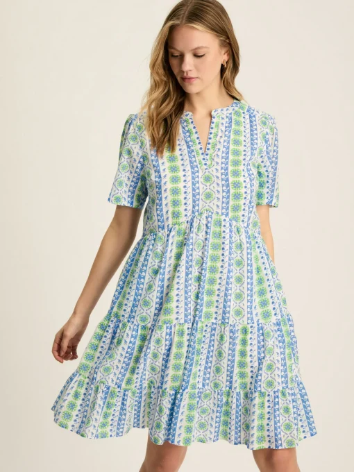 Ariella Blue Cotton Dress