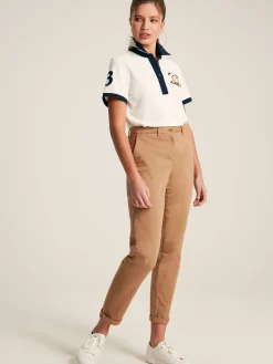Beaufort Cream Short Sleeve Cotton Polo Shirt