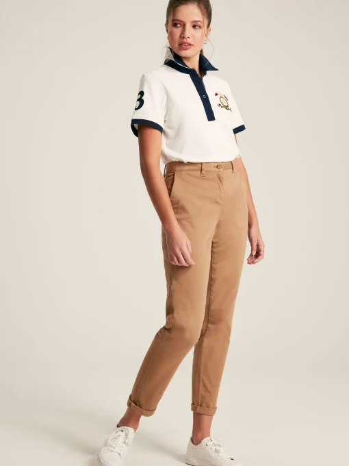 Beaufort Cream Short Sleeve Cotton Polo Shirt