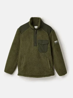 Billy Green Quarter Zip Borg Fleece Sweatshirt
