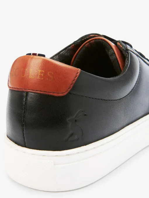 Black Leather Trainers
