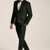 Black Slim Fit Tuxedo Suit Trousers