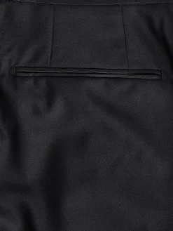 Black Slim Fit Tuxedo Suit Trousers