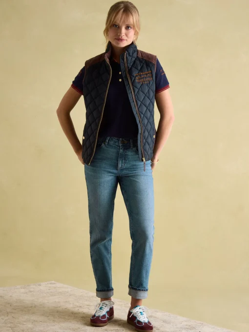 Blair Braemar Navy Diamond Quilted Gilet