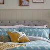 Blue Blockprint Dogs Cover Set