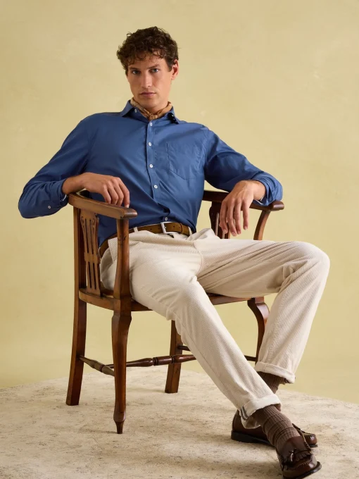 Blue Cotton Shirt
