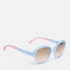 Blue Round Rimmed Sunglasses