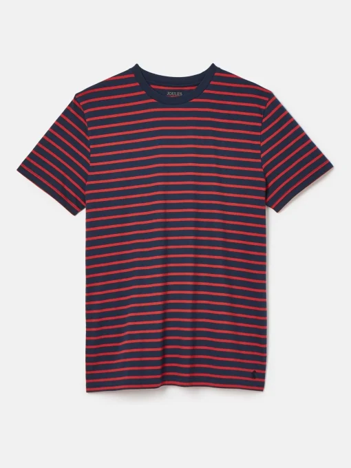 Boathouse Orange/Navy Jersey Crew Neck T-Shirt