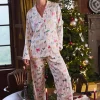 Bonnie Cream Satin Pyjama Set