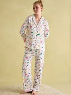 Bonnie Cream Satin Pyjama Set