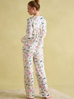 Bonnie Cream Satin Pyjama Set