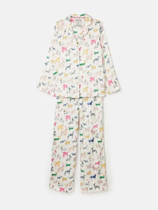 Bonnie Cream Satin Pyjama Set