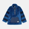 Boys' Always Cosy Blue Half Zip Borg Fleece