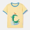 Boys' Archie Yellow Crocodile Artwork T-Shirt