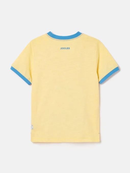 Boys' Archie Yellow Crocodile Artwork T-Shirt