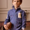 Boys' Emmett Blue Embroidered and Embellished Shirt