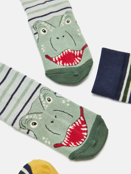 Boys' Neat Feet Stripe 3 Pack Socks