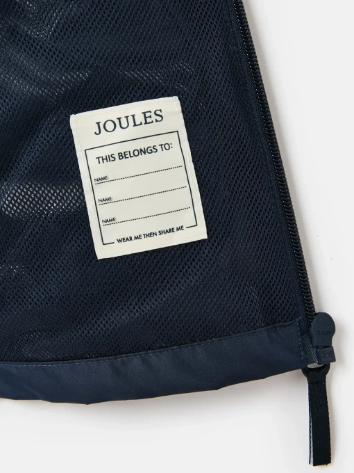 Boys' Rainwell Navy Blue Waterproof Raincoat With Hood