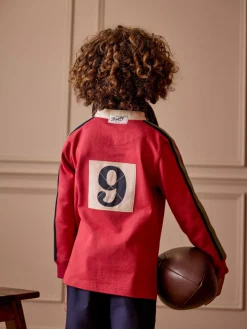 Boys' Tournament Red Rugby Shirt
