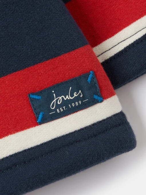 Boys' Winter Dale Red/Navy Quarter Zip Sweatshirt with Fleece Lining