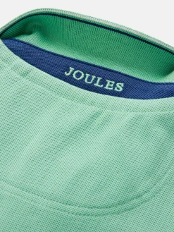 Boys' Woody Green Pique Cotton Polo Shirt