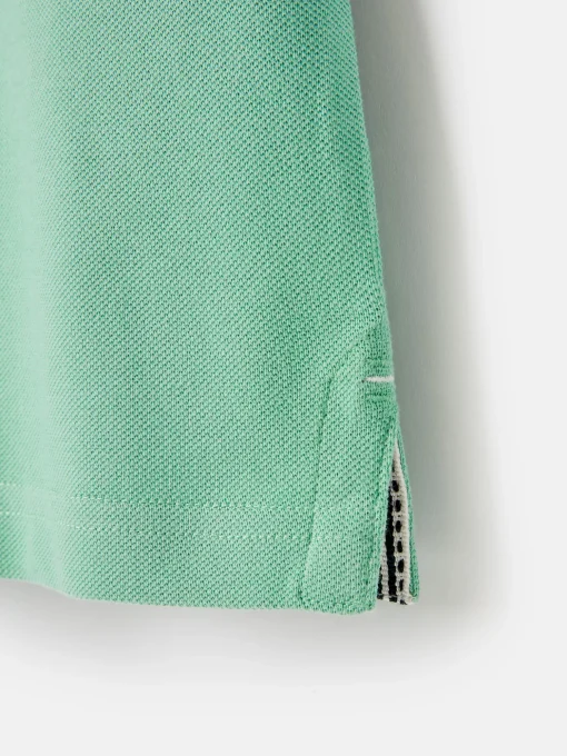 Boys' Woody Green Pique Cotton Polo Shirt