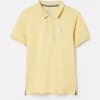 Boys' Woody Yellow Pique Cotton Polo Shirt