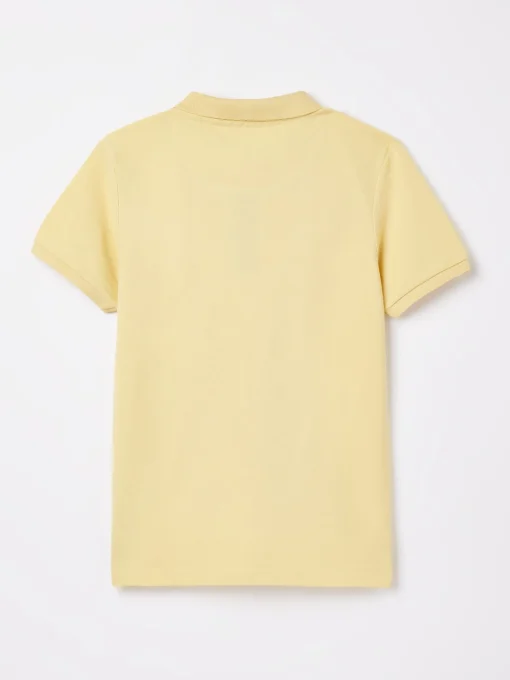 Boys' Woody Yellow Pique Cotton Polo Shirt