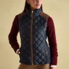 Braemar Luxe Navy Showerproof Diamond Quilted Gilet