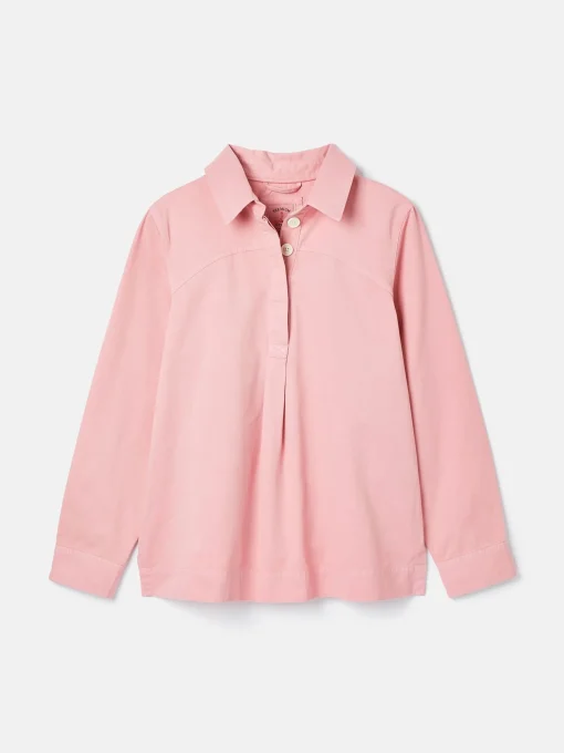Brinley Pink Cotton Deck Shirt