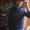 Broughton Navy Fleece Gilet