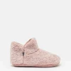 Cabin Luxe Pink Faux Fur Slipper Boots