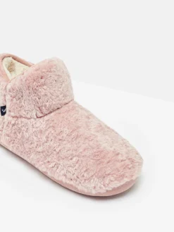 Cabin Luxe Pink Faux Fur Slipper Boots
