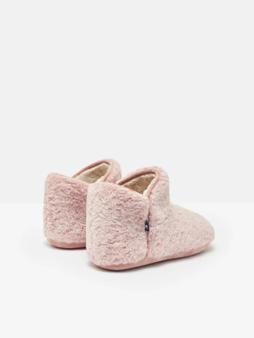 Cabin Luxe Pink Faux Fur Slipper Boots