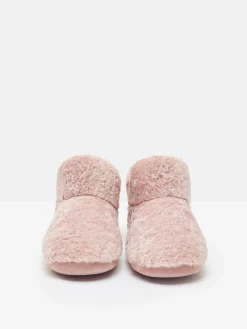 Cabin Luxe Pink Faux Fur Slipper Boots
