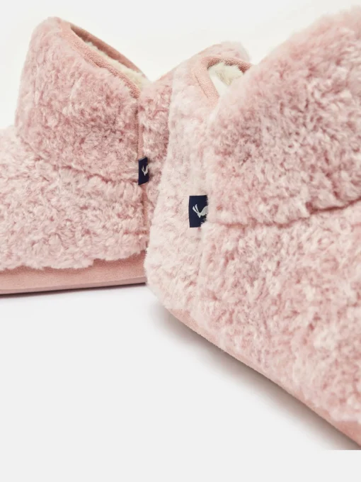 Cabin Luxe Pink Faux Fur Slipper Boots