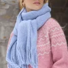 Caversham Blue Knitted Scarf