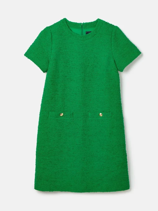 Celeste Green Mini Boucle Dress