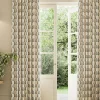 Chamomile Set of 2 Oat Blackout Eyelet Curtains