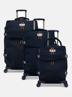 Coast Navy Medium 4 Wheel Soft Suitcase