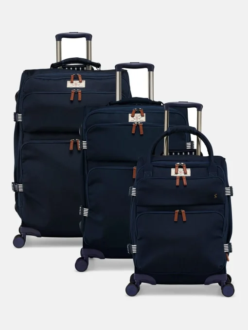 Coast Navy Medium 4 Wheel Soft Suitcase